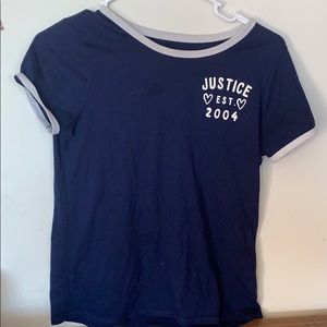 Blue justice shirt